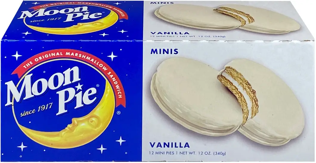MoonPie Mini Vanilla Flavored Marshmallow Sandwich - 12 Count