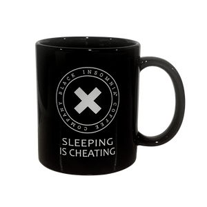 Black Insomnia Coffee Sleeping is Cheating Coffee Mug