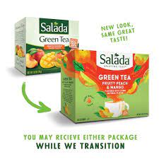 Salada Peach Mango Flavored Green Tea Tea - 80 Count