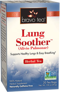 Bravo Tea Lung Soother Herbal Tea Bags -  20 Count