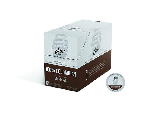 Ellis Coffee Company 100% Colombian Single Serve E Cups