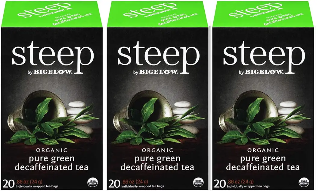 steep Organic Pure Green Decaf Tea - 60 Count