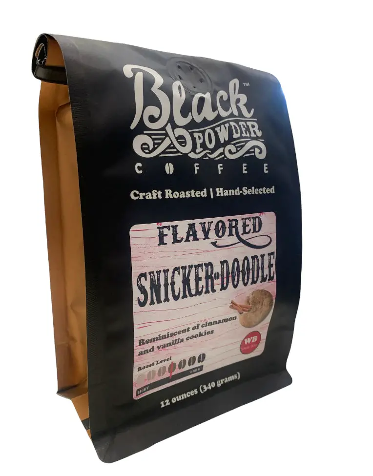 Black Powder Coffee Snickerdoodle Flavored Ground Coffee - 12 Ounce