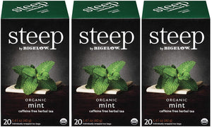 steep Organic Mint Caffeine Free Herbal Tea - 60 Count