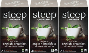 steep Organic English Breakfast Fair Trade Tea - 60 Count