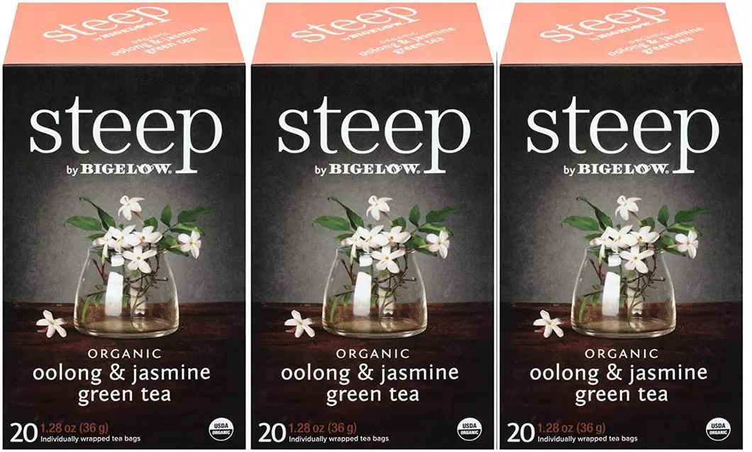 steep Organic Oolong with Jasmine Green Tea - 60 Count