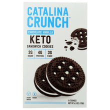 Catalina Crunch Chocolate Vanilla Keto Sandwich Cookies - 6.8 Oz Box