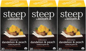 steep Organic Dandelion & Peach Rooibos & Green Tea - 60 Count