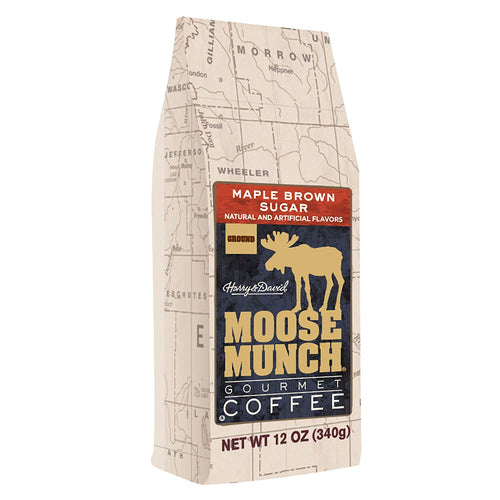 Moose Munch Maple Brown Sugar Flavored Ground Coffee - 12 Ounce